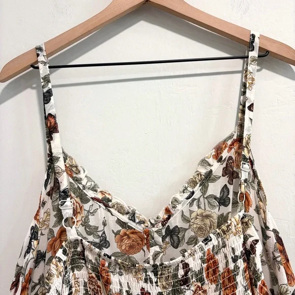 Torrid Sleeveless Floral Butterfly Open Front Top Dress - Picture 10 of 16